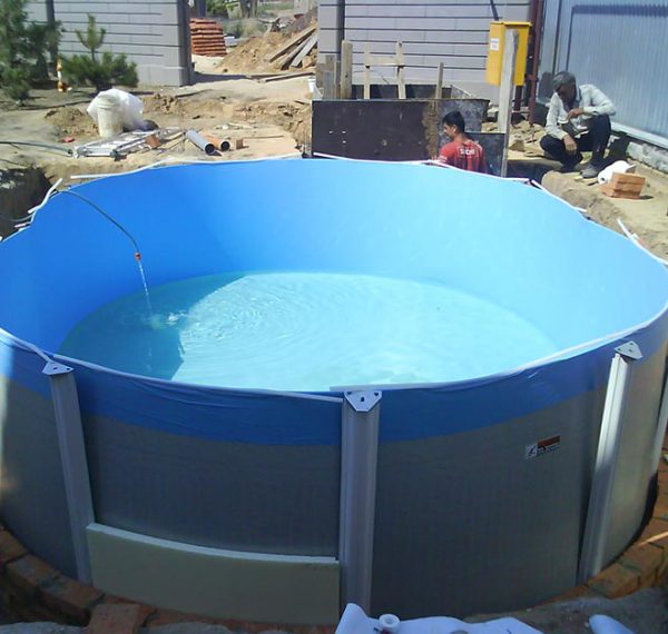 Морозоустойчивый сборный бассейн установка